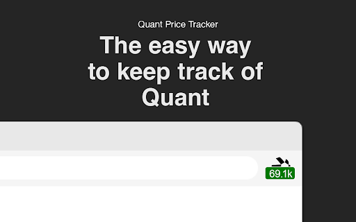 Quant Network Price Tracker  from Chrome web store to be run with OffiDocs Chromium online