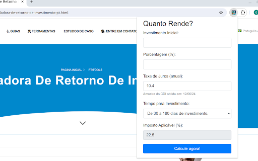 Quanto Rende?  from Chrome web store to be run with OffiDocs Chromium online