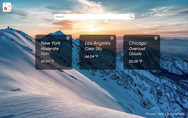 Quantum Weather  from Chrome web store to be run with OffiDocs Chromium online