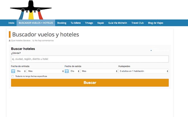 Que hoteles Baratos de la tienda web de Chrome se ejecutará con OffiDocs Chromium en línea