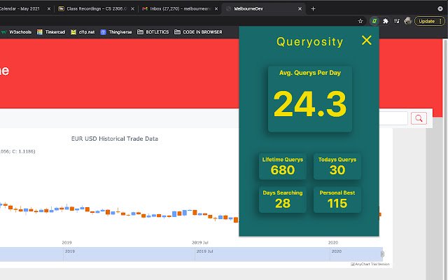 Queryosity uit de Chrome-webwinkel kan worden uitgevoerd met OffiDocs Chromium online