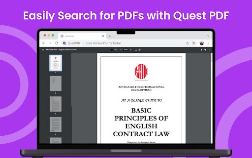 Quest PDF  from Chrome web store to be run with OffiDocs Chromium online