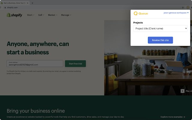 Queue for Chrome  from Chrome web store to be run with OffiDocs Chromium online