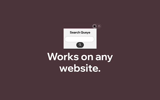 Queye  from Chrome web store to be run with OffiDocs Chromium online