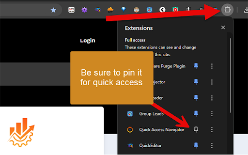 Quick Access  from Chrome web store to be run with OffiDocs Chromium online