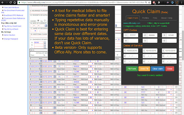 Snelle claim van de Chrome-webwinkel om te worden uitgevoerd met OffiDocs Chromium online