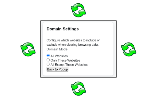 Quick Clear  from Chrome web store to be run with OffiDocs Chromium online