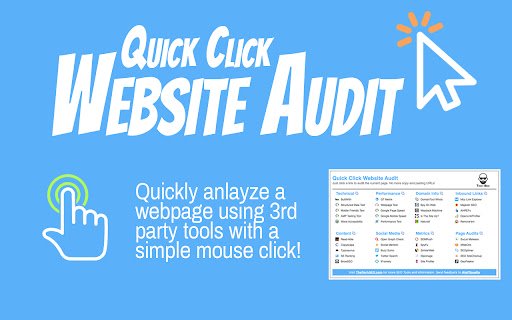 Quick Click Website Audit  from Chrome web store to be run with OffiDocs Chromium online