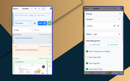 QuickClip Pro  from Chrome web store to be run with OffiDocs Chromium online