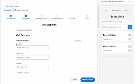 QuickCopy Jobs from Chrome web store to be run with OffiDocs Chromium online QuickCopy Jobs from Chrome web store to be run with OffiDocs Chromium online