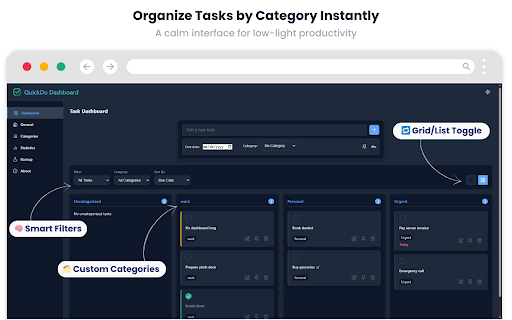 QuickDo  from Chrome web store to be run with OffiDocs Chromium online
