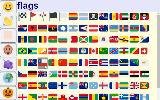 QuickEmoji  from Chrome web store to be run with OffiDocs Chromium online
