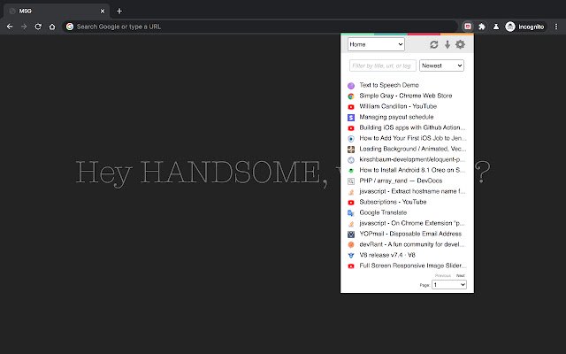 Quick Pocket  from Chrome web store to be run with OffiDocs Chromium online