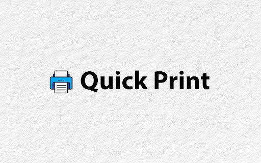 Quick Print aus dem Chrome-Webshop zur Ausführung mit OffiDocs Chromium online