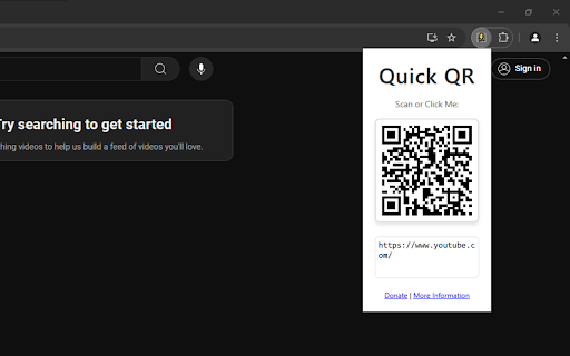 QuickQR  from Chrome web store to be run with OffiDocs Chromium online