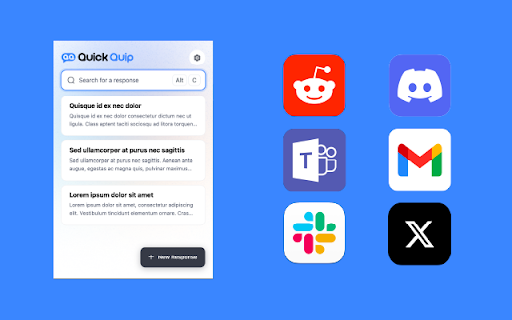 Quick Quip  from Chrome web store to be run with OffiDocs Chromium online