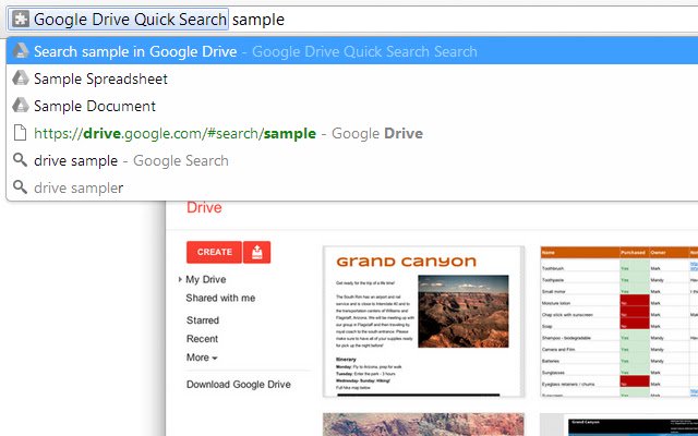 Quick Search for Google Drive™  from Chrome web store to be run with OffiDocs Chromium online