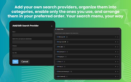 Quick Search Pro  from Chrome web store to be run with OffiDocs Chromium online