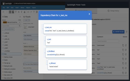 QuickSight Power Tools  from Chrome web store to be run with OffiDocs Chromium online