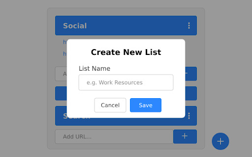 Quick Tabs  from Chrome web store to be run with OffiDocs Chromium online