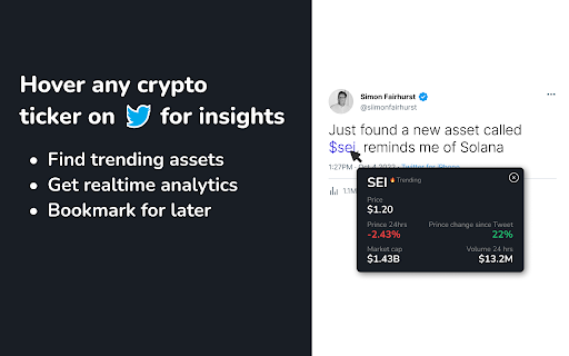 Quicktick The web3 layer for Twitter  from Chrome web store to be run with OffiDocs Chromium online