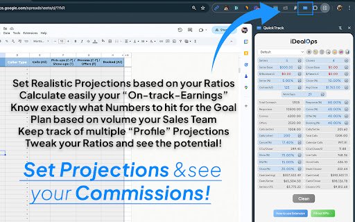 QuickTrack  from Chrome web store to be run with OffiDocs Chromium online