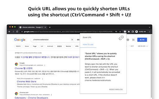 QuickURL  from Chrome web store to be run with OffiDocs Chromium online
