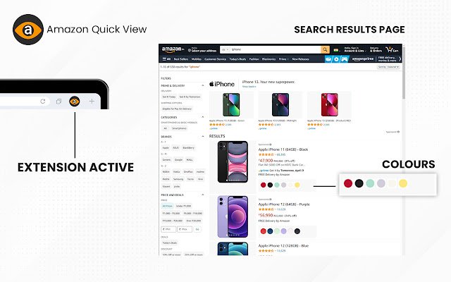 Quick View and Product Price History  from Chrome web store to be run with OffiDocs Chromium online