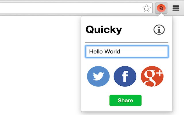 Chrome ウェブストアからの Quicky を OffiDocs Chromium オンラインで実行