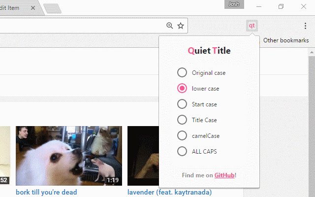 Chrome वेब स्टोर से शांत शीर्षक को OffiDocs क्रोमियम ऑनलाइन के साथ चलाया जाएगा