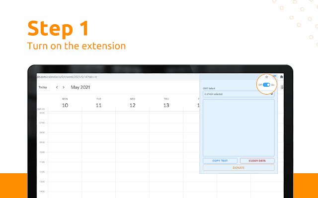 QuikCal  from Chrome web store to be run with OffiDocs Chromium online