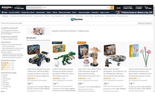 Quinine  from Chrome web store to be run with OffiDocs Chromium online