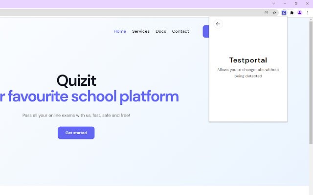 Quizit.online  from Chrome web store to be run with OffiDocs Chromium online