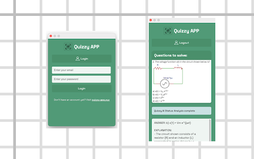 Quizzy APP AI Tutor for Exams  from Chrome web store to be run with OffiDocs Chromium online