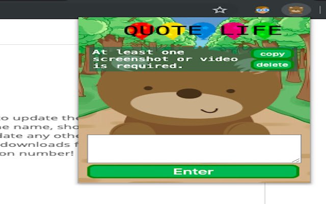 Quote Life  from Chrome web store to be run with OffiDocs Chromium online