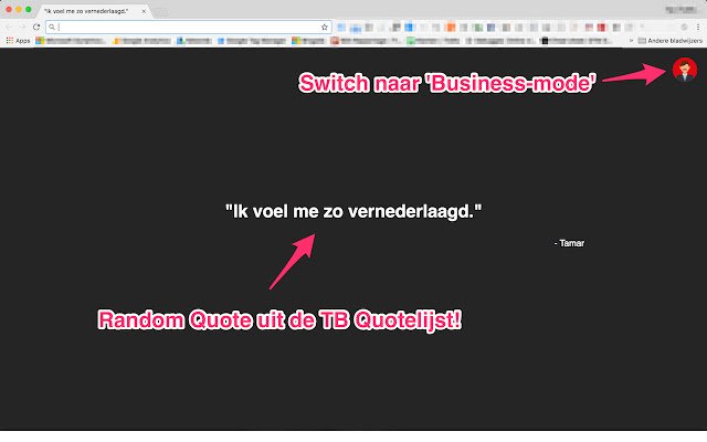 Quotelijst.nl | Random Quote Machine uit de Chrome-webwinkel voor gebruik met OffiDocs Chromium online