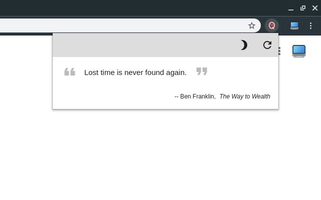 Quotin.me mula sa Chrome web store na tatakbo sa OffiDocs Chromium online