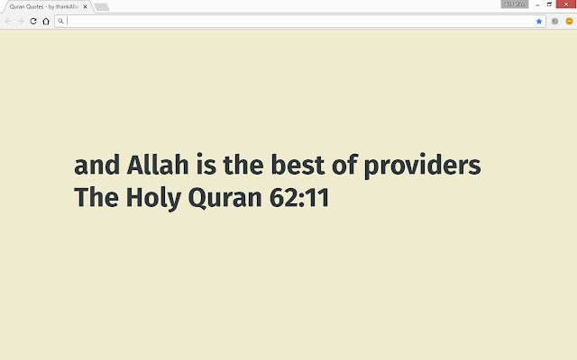 Kinh Qur'an hàng ngày của thanksallah.org từ cửa hàng Chrome trực tuyến sẽ được chạy bằng OffiDocs Chrome trực tuyến
