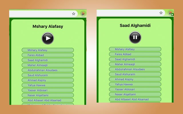 Quran Radio  from Chrome web store to be run with OffiDocs Chromium online