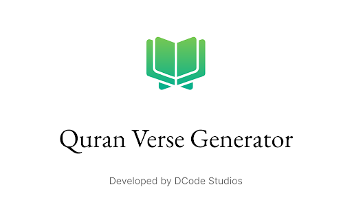 Quran Verse Generator  from Chrome web store to be run with OffiDocs Chromium online