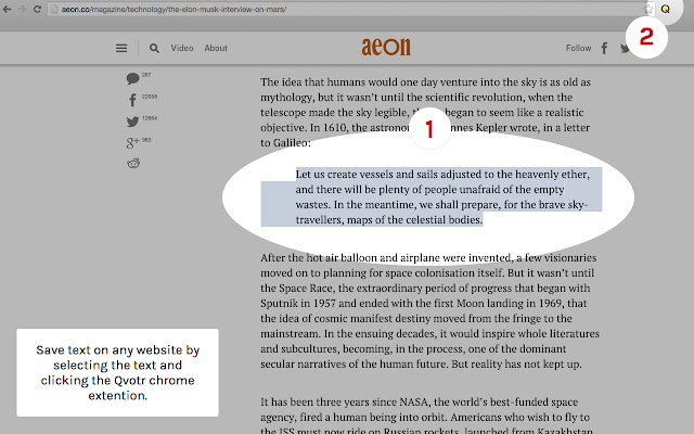 Qvotr از فروشگاه وب Chrome با OffiDocs Chromium به صورت آنلاین اجرا می شود