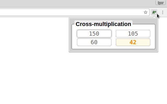 R3 Cross multiplication من متجر Chrome الإلكتروني ليتم تشغيله باستخدام OffiDocs Chromium عبر الإنترنت