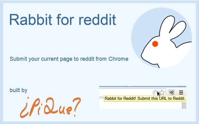 Rabbit for Reddit by PiQue  from Chrome web store to be run with OffiDocs Chromium online