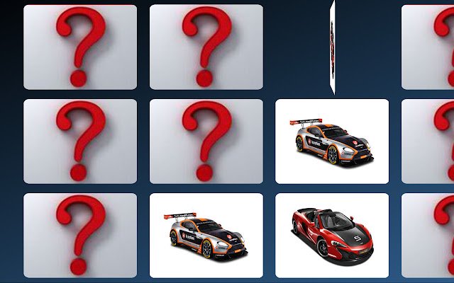 يتم تشغيل لعبة Racing Cars Memory Challenge من متجر Chrome الإلكتروني مع OffiDocs Chromium عبر الإنترنت