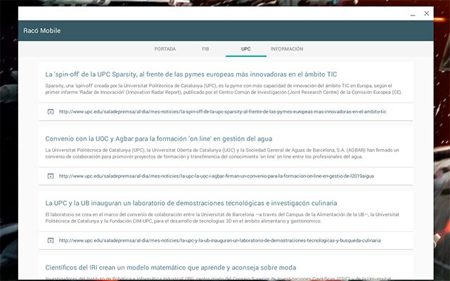 Racó Mobile van de Chrome-webwinkel om te worden uitgevoerd met OffiDocs Chromium online