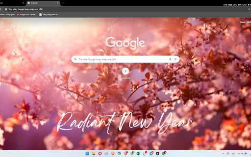 Radiant New Year  from Chrome web store to be run with OffiDocs Chromium online