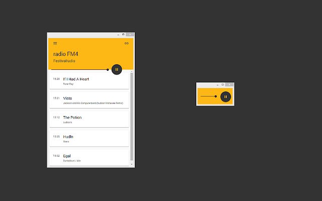 radio FM4  from Chrome web store to be run with OffiDocs Chromium online