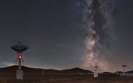 Radio Telescopes Under Milky Way from Chrome web store to be run with OffiDocs Chromium online Radio Telescopes Under Milky Way from Chrome web store to be run with OffiDocs Chromium online