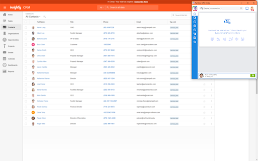Rainbow CRM Bridge for Insightly  from Chrome web store to be run with OffiDocs Chromium online