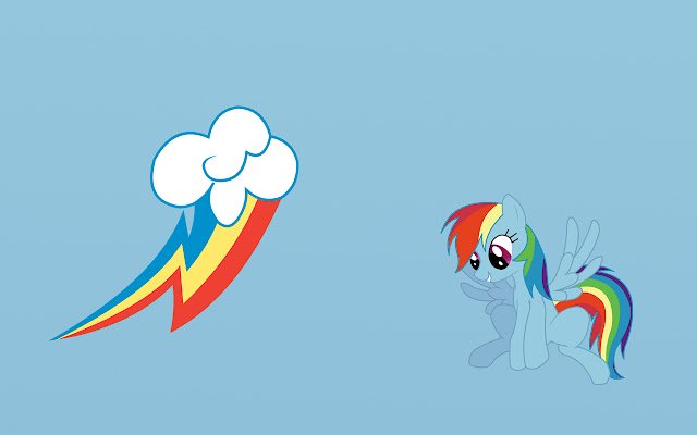 rainbow dash theme small screen  from Chrome web store to be run with OffiDocs Chromium online
